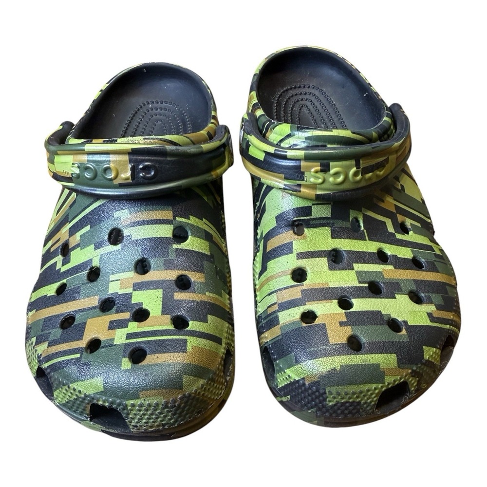 Digi Pixel Camo Crocs Kids Youth J5 Block - Picture 3 of 7